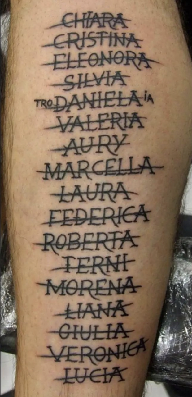 tattoo - Chiara Cristina Eleonora Silvia Trodaniela Valeria Aury Marcella Laura Federica Roberta Terni Morena Liana Giulia Veronica Lucia